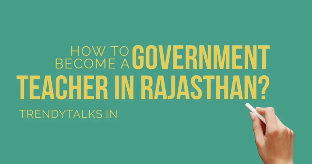 government teacher in Rajasthan