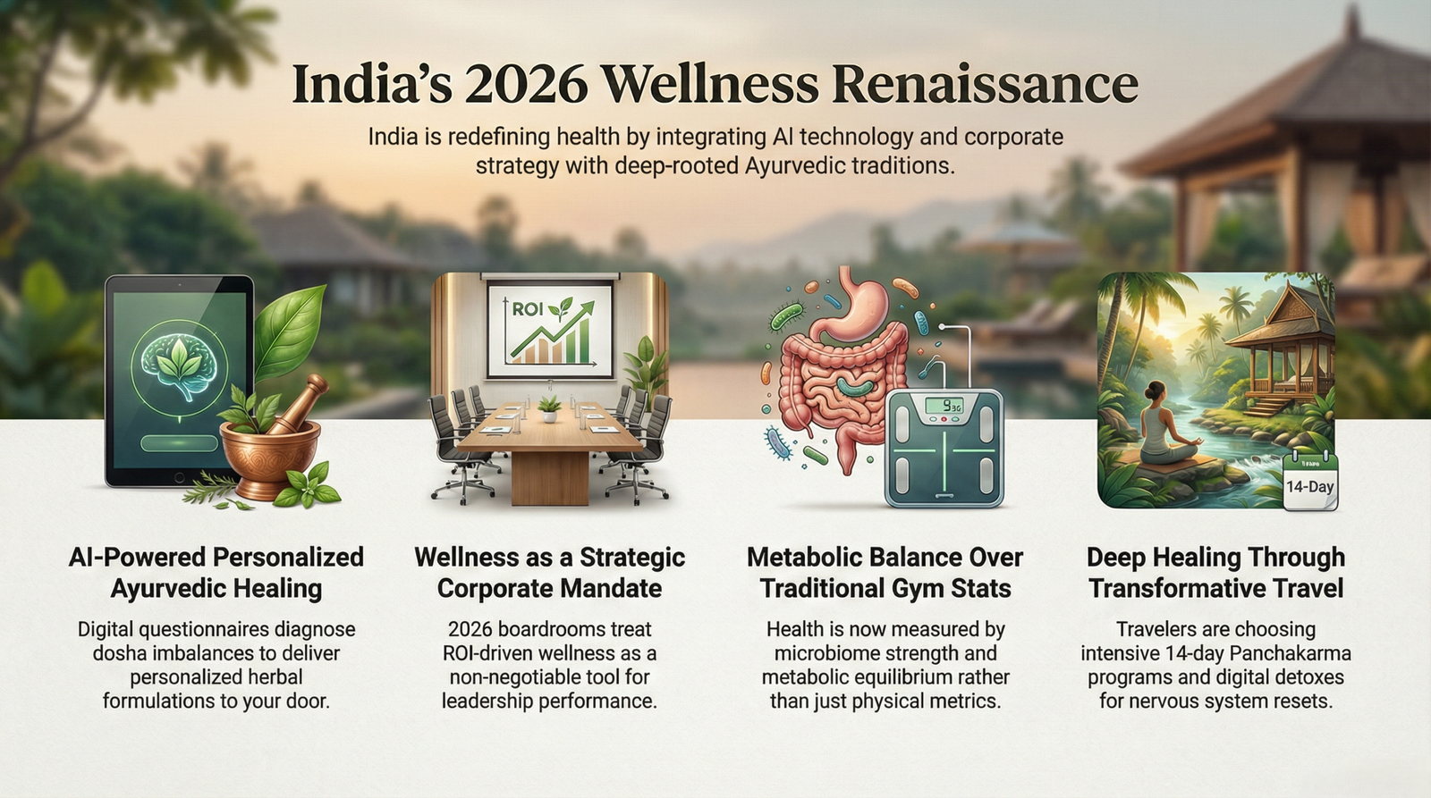 India's 2026 Wellness Renaissance infographics.