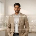 Indian professionals in futuristic office using Agentic AI automation system for 2026 workforce transformation