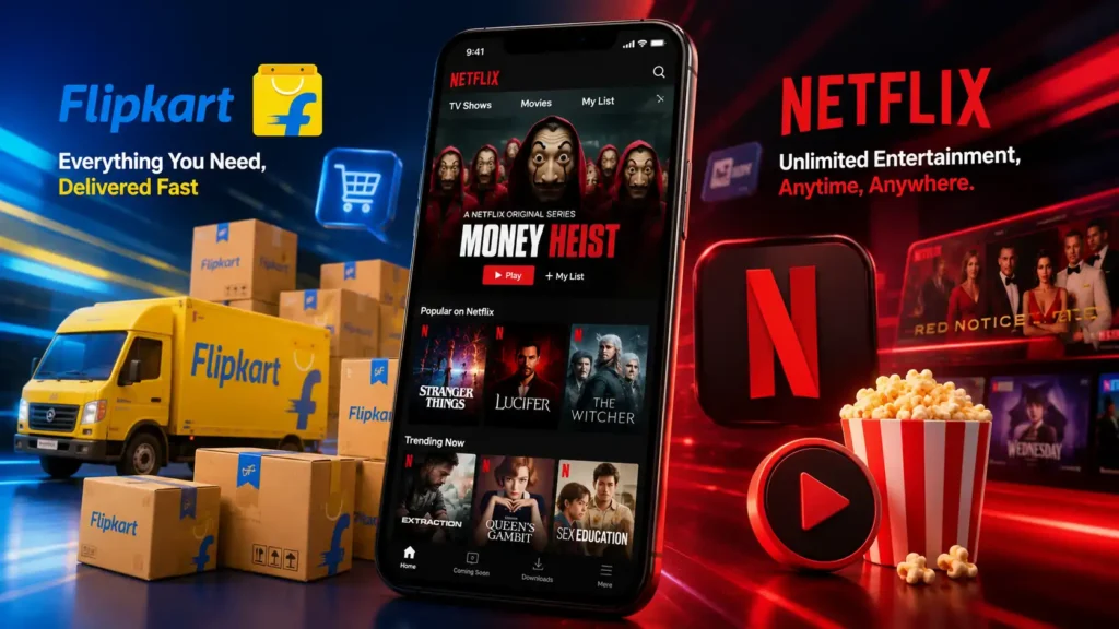 Flipkart Teams Up With Netflix for Loyalty Rewards | Trendytalks