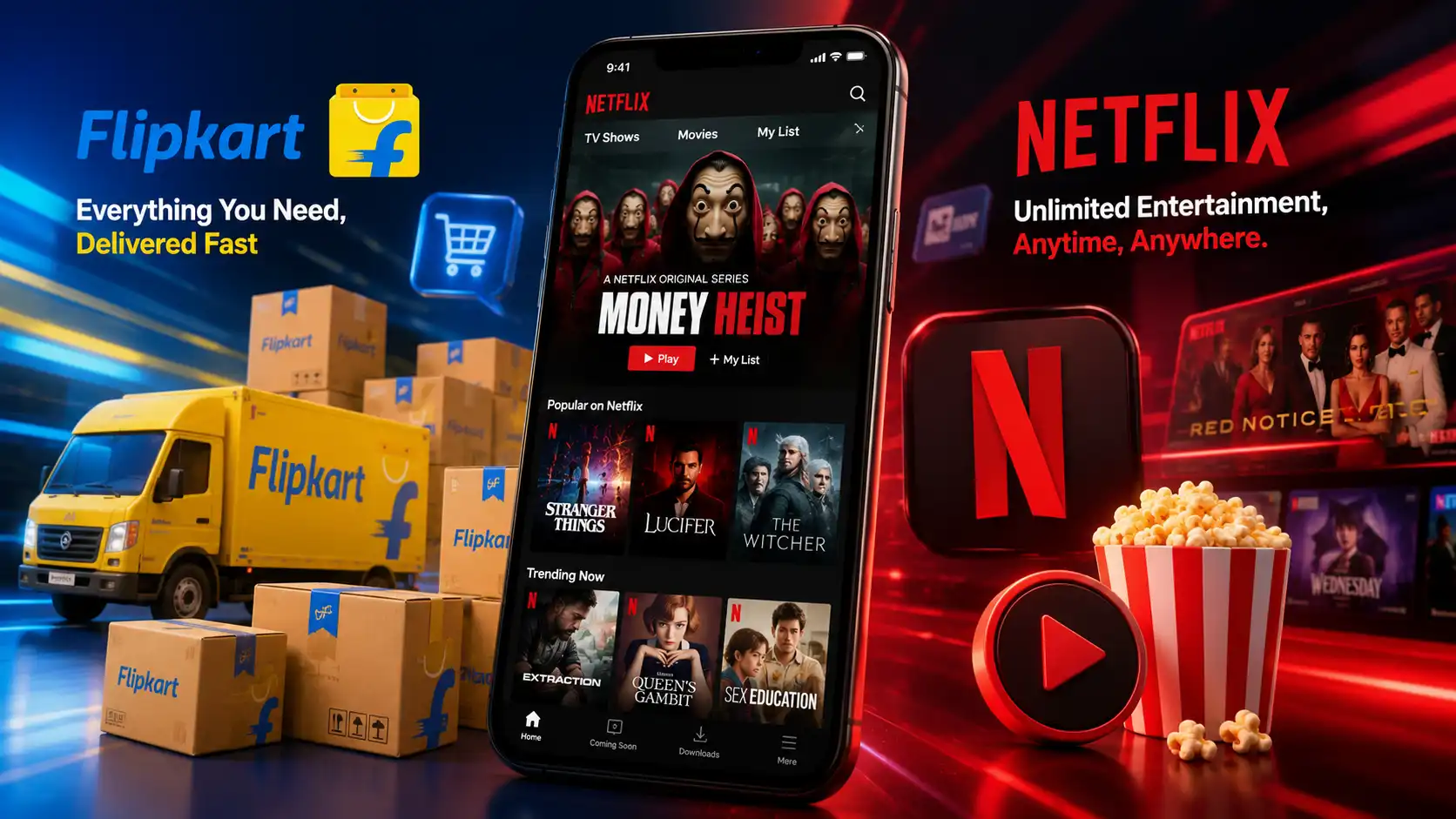 Flipkart Teams Up With Netflix for Loyalty Rewards | Trendytalks